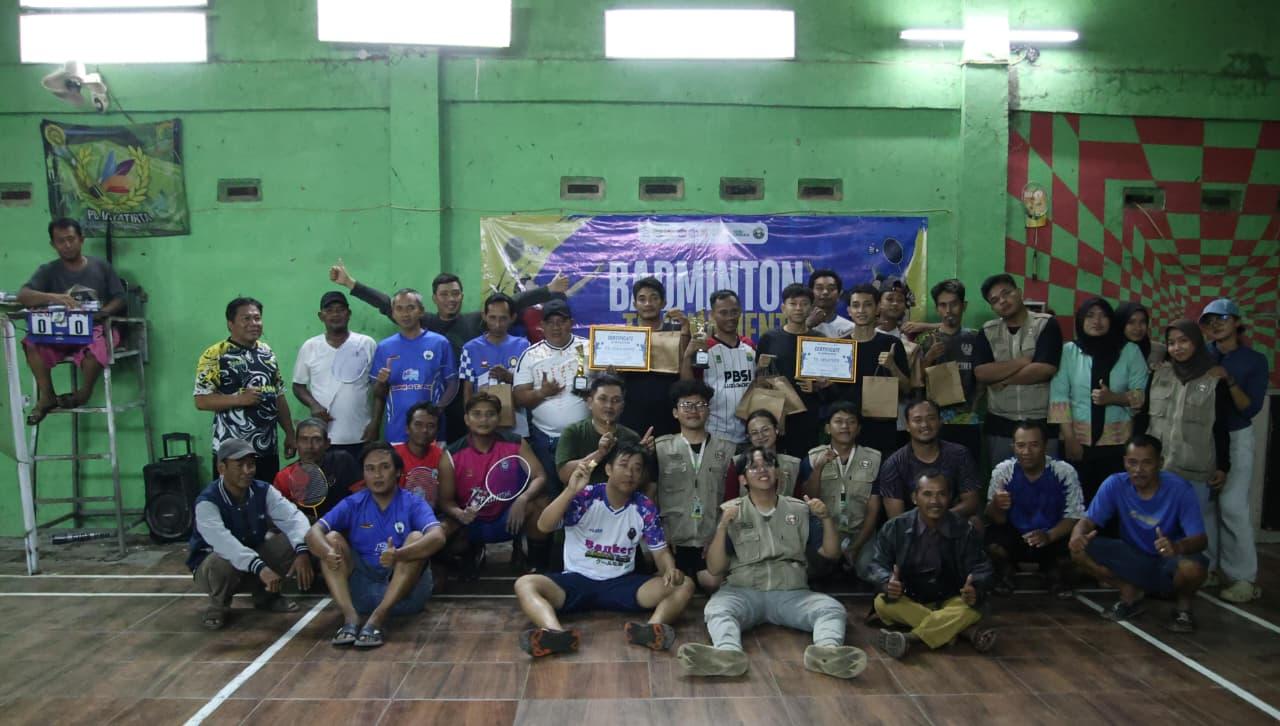 Sinergi Warga dan Mahasiswa KKN Unsika, Turnamen Badminton Antar Desa di Kertajaya Jadi Ajang Pererat Persahabatan